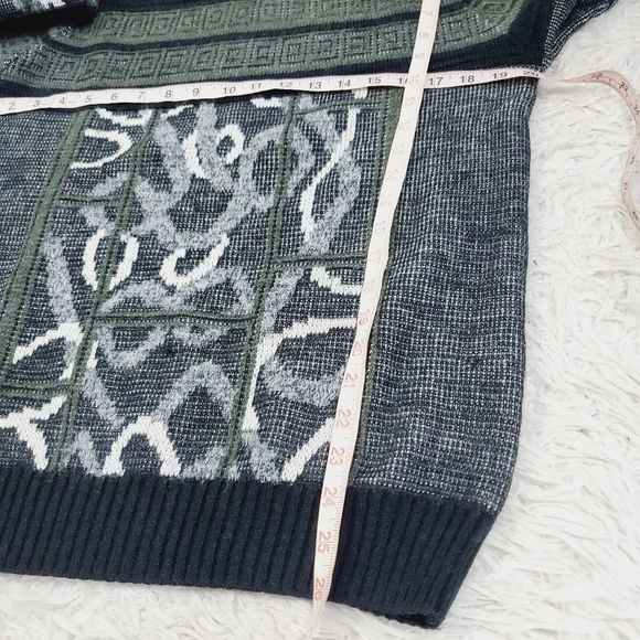 Italian Acrylic Wool Vintage knit sweater made in Italy Medium - Picture 12 of 16